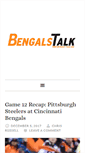 Mobile Screenshot of bengals-talk.com